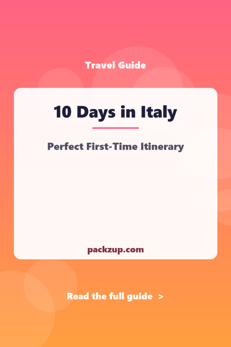 10-Day Italy Itinerary: Rome, Florence, Venice