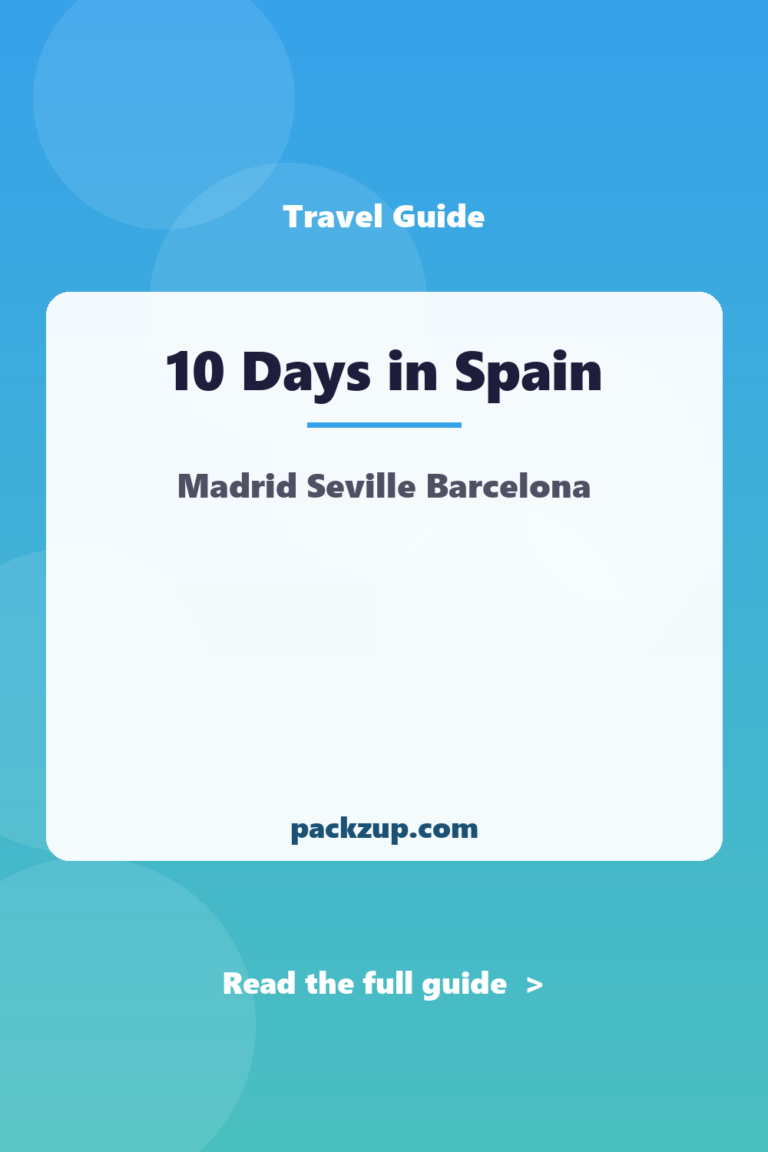 10-Day Spain Itinerary: Madrid, Seville, Barcelona