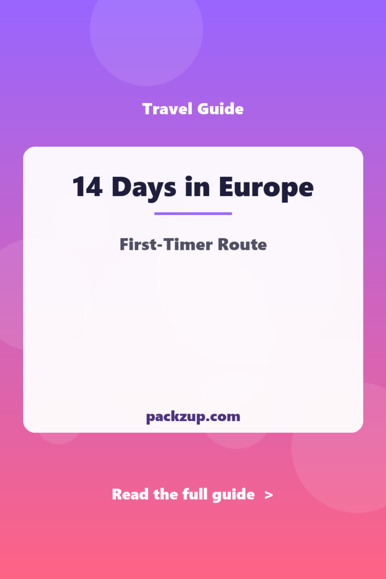 14-Day Europe Itinerary: First-Timer Backpacker Route