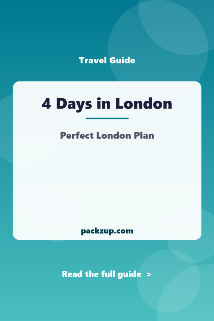 4 Days in London - Perfect London Plan