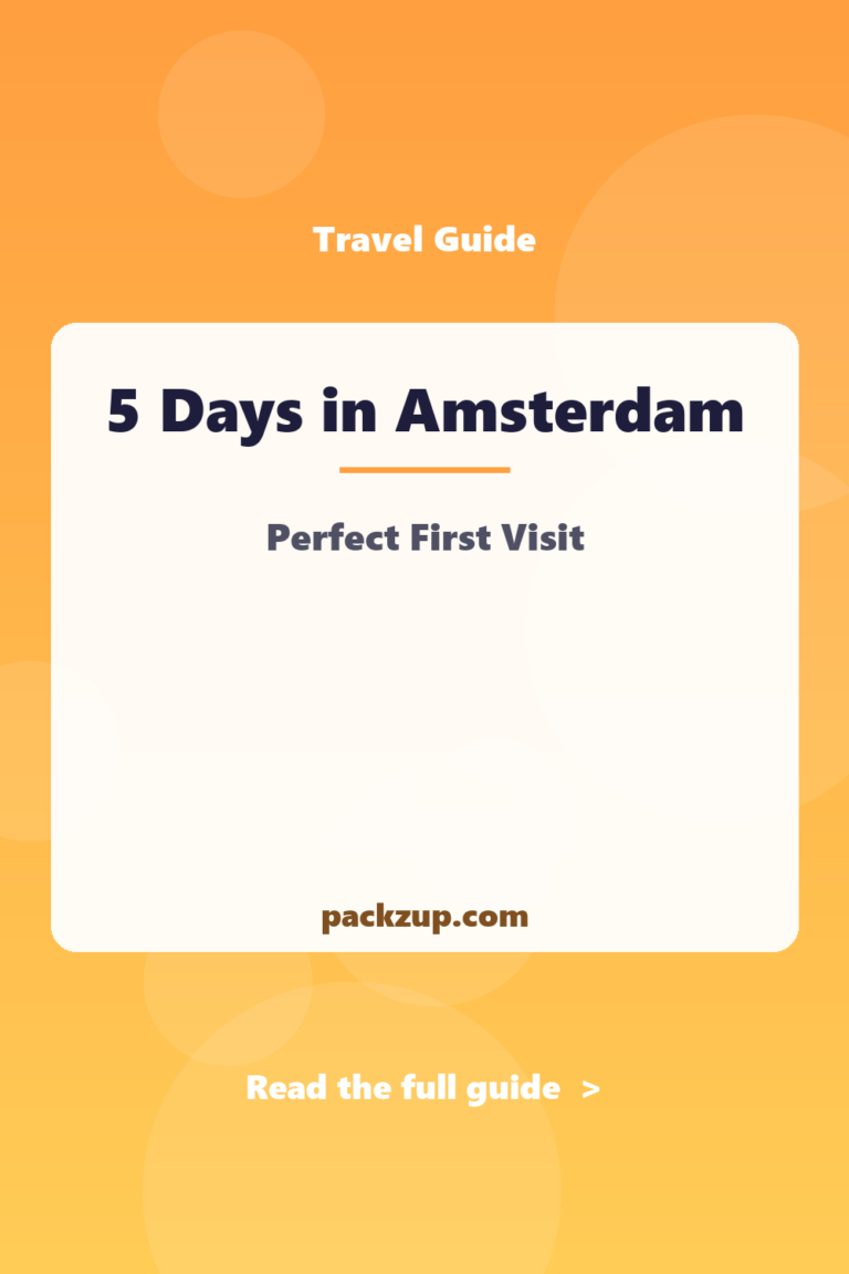 5-Day Amsterdam Itinerary: Perfect First Visit