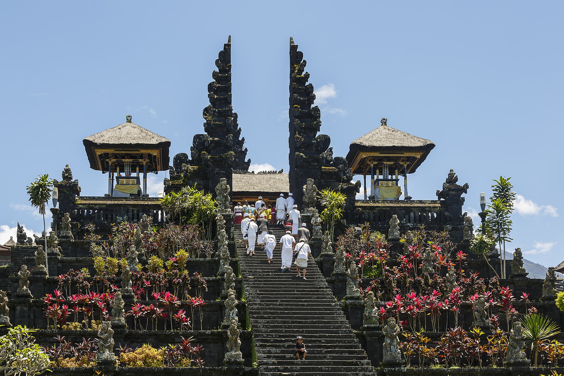 Pura Besakih, the Mother Temple of Bali, on the slopes of Mount Agung