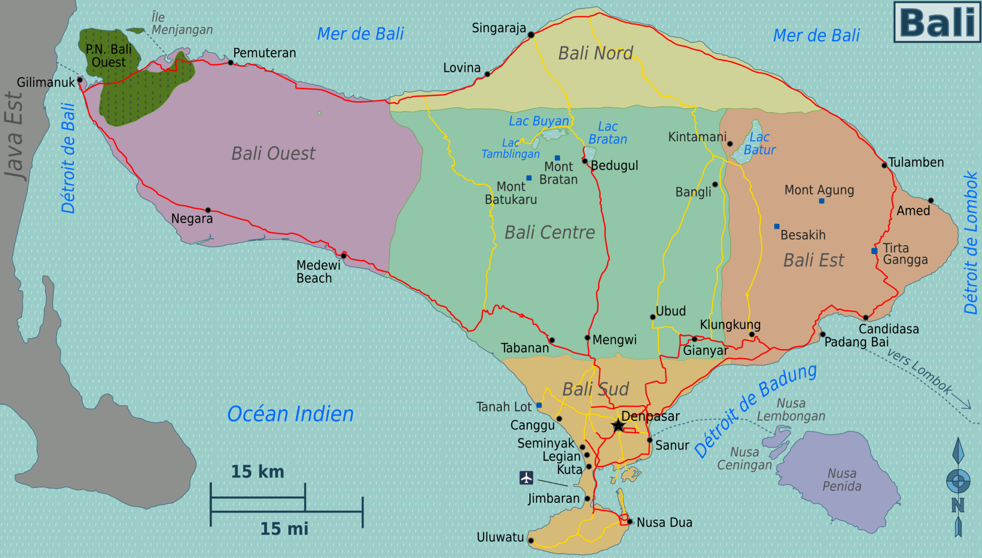 The Regions in Bali