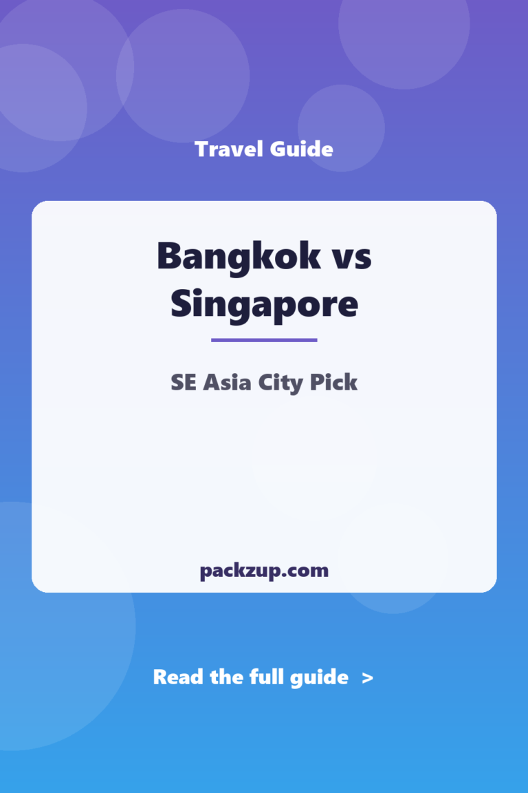 Bangkok vs Singapore: Southeast Asian City Pick