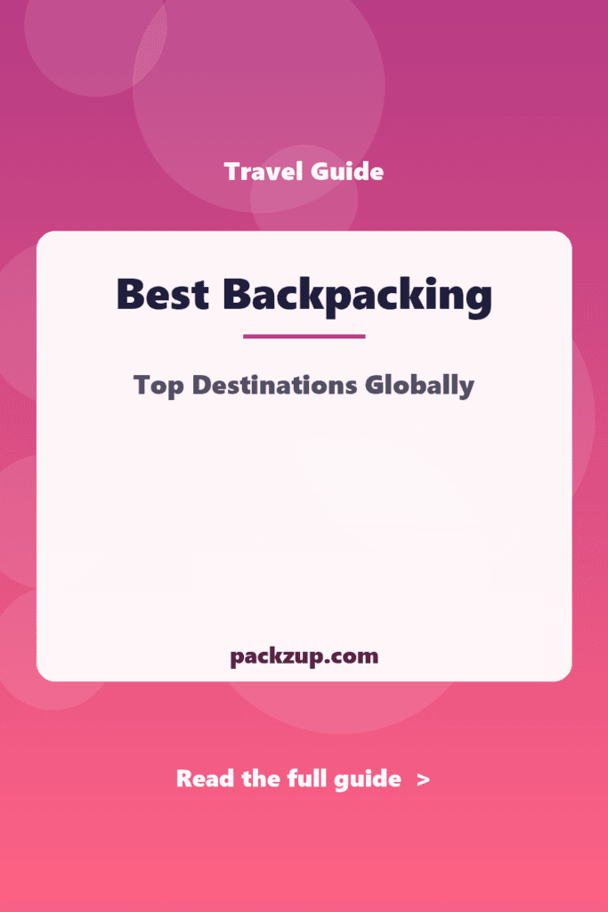 Best Backpacking - Top Destinations Globally