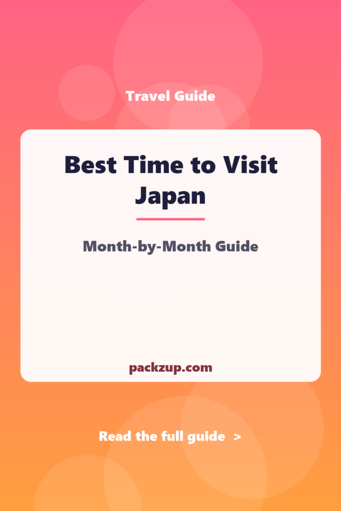 Best Time to Visit Japan - Month-by-Month Guide