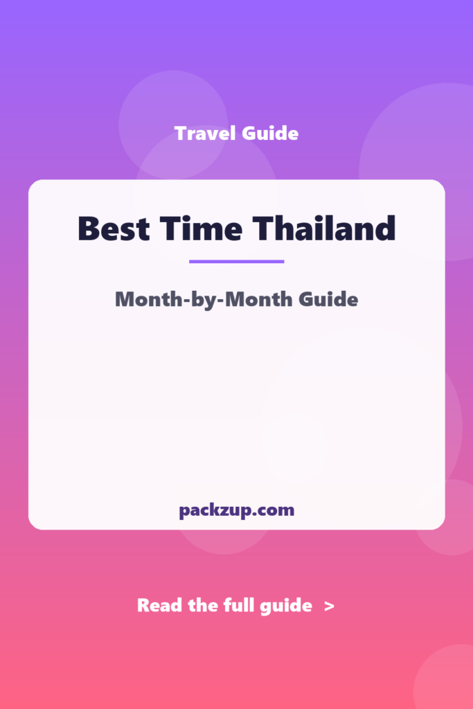 Best Time Thailand - Month-by-Month Guide