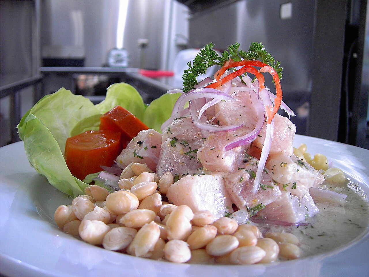 Peruvian ceviche cuisine