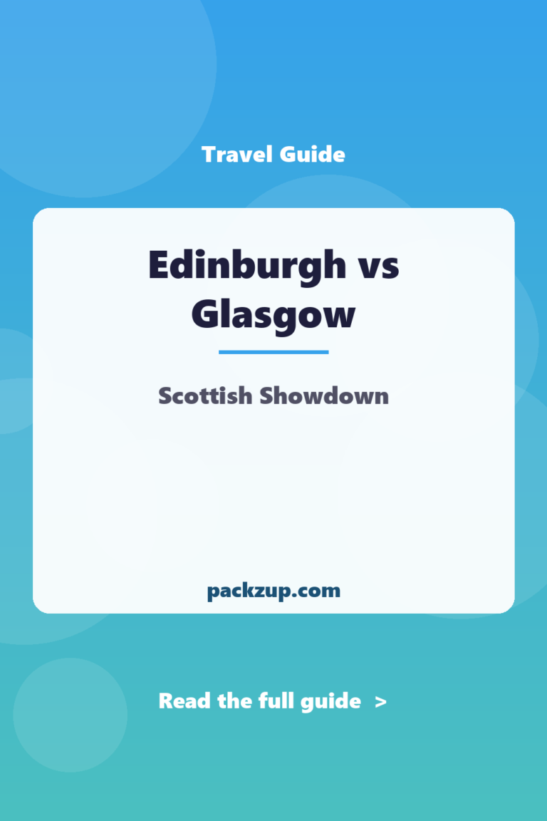 Edinburgh vs Glasgow: Scottish City Showdown