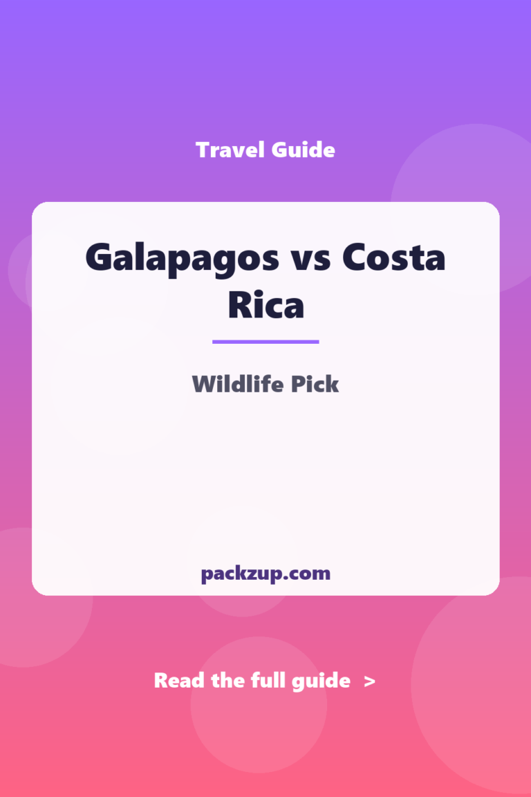 Galapagos vs Costa Rica: Wildlife Travel Pick