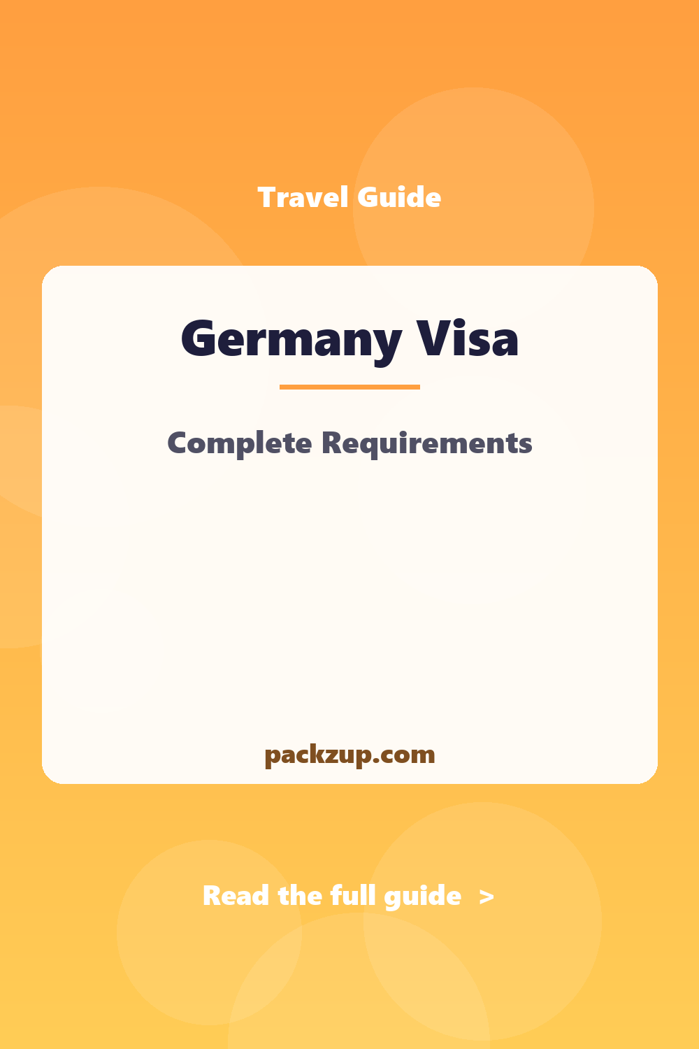 Germany Visa - Complete Requirements
