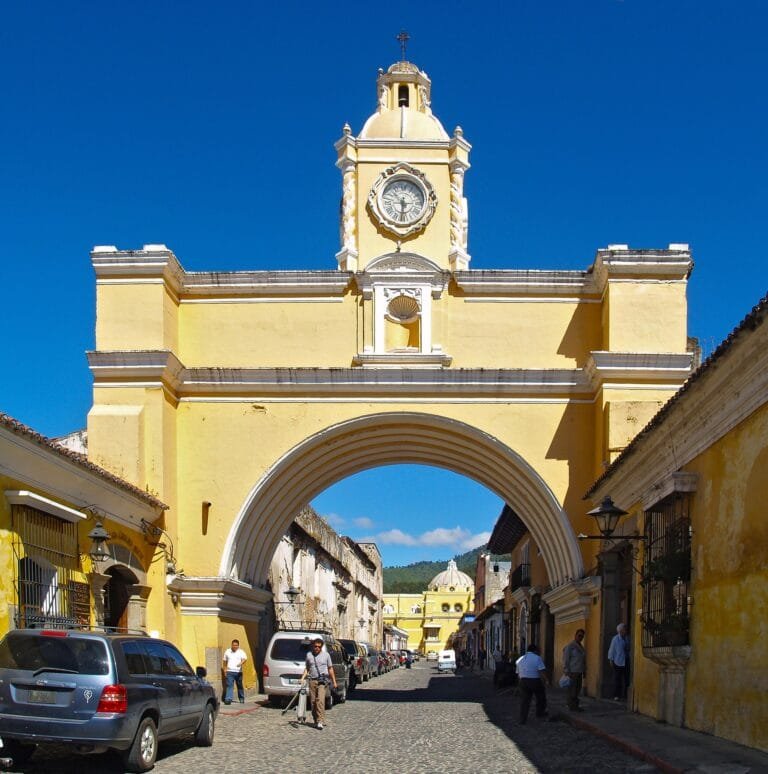 Colorful colonial streets of Antigua Guatemala