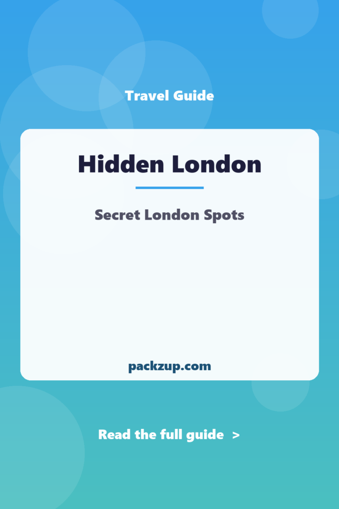 Hidden London - Secret London Spots