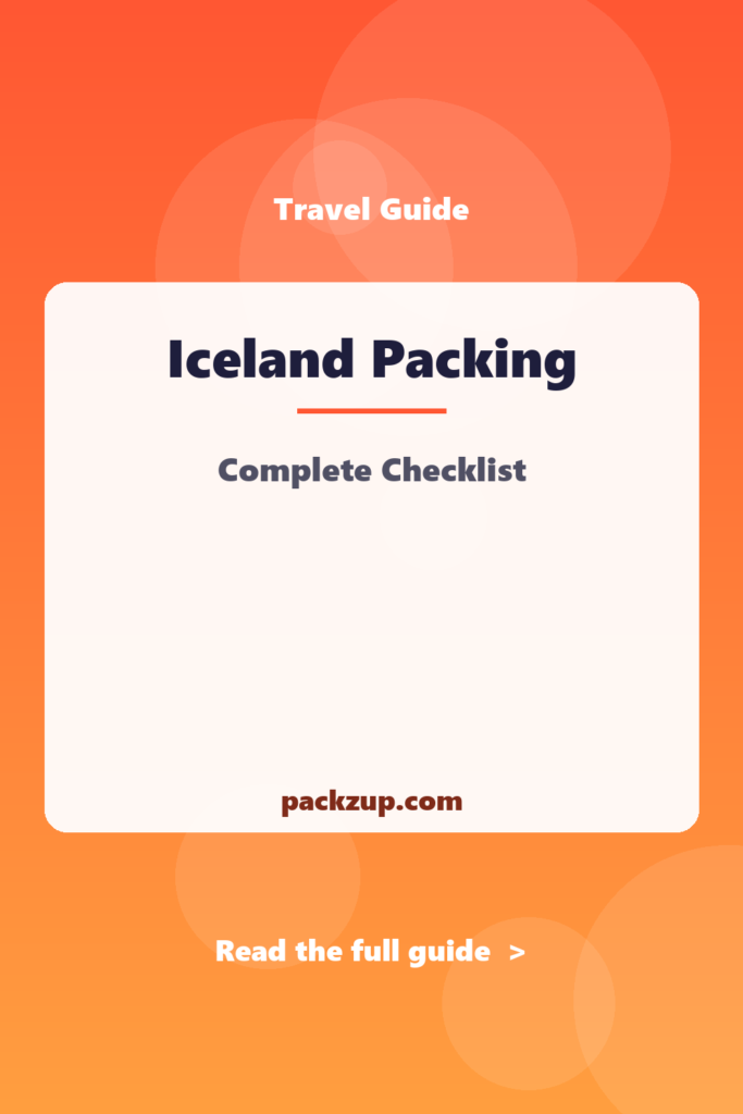Iceland Packing - Complete Checklist