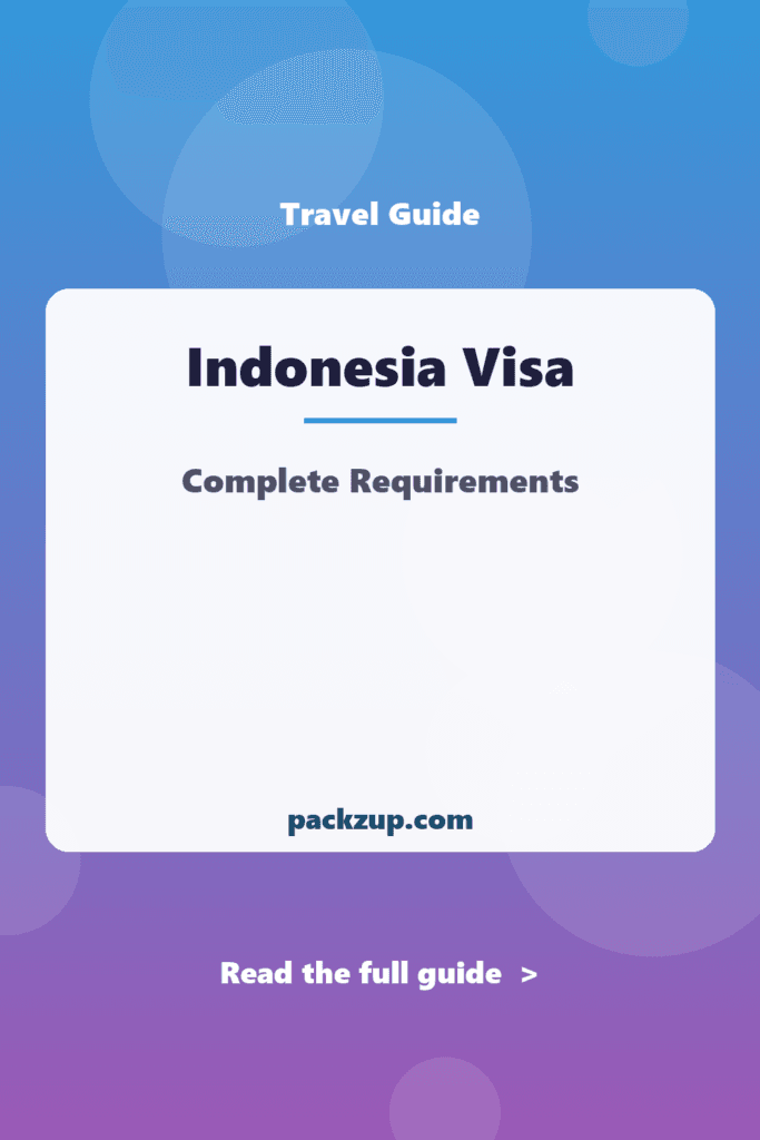 Indonesia Visa - Complete Requirements