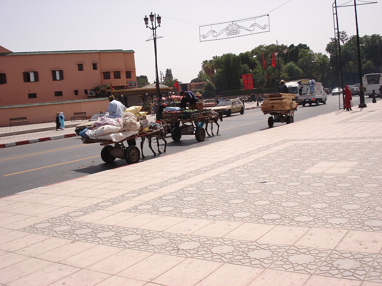 Gueliz (the New City) in Marrakech