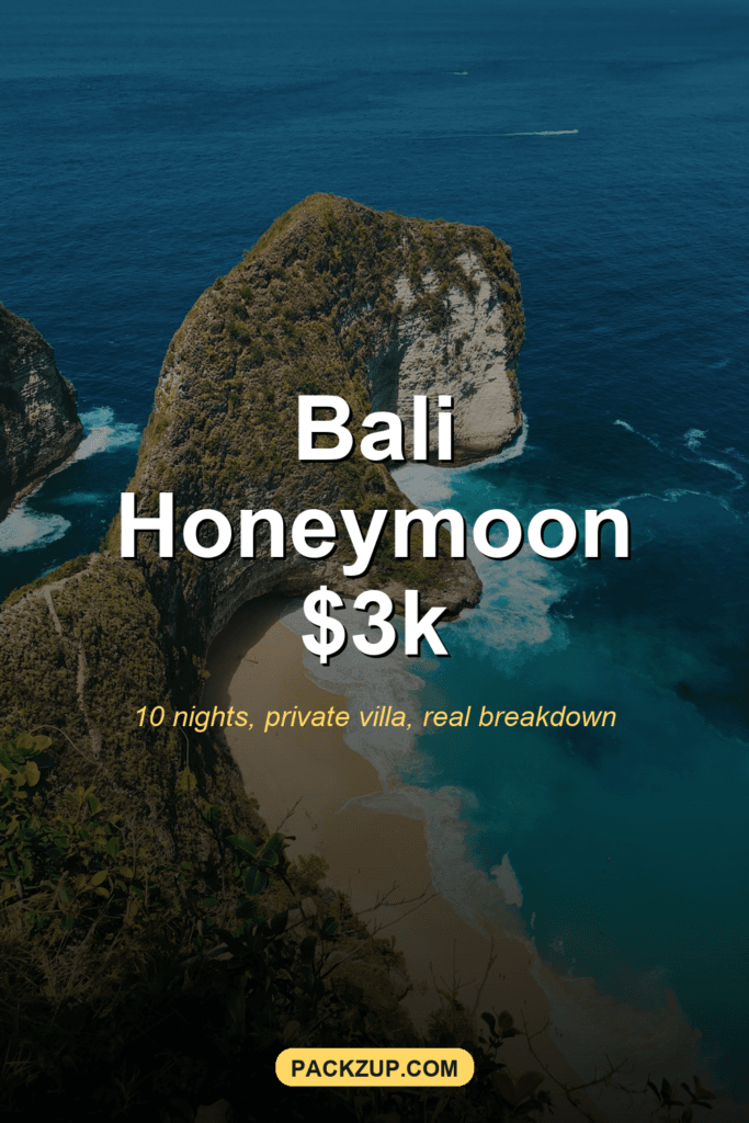 Pin Bali Honeymoon Budget