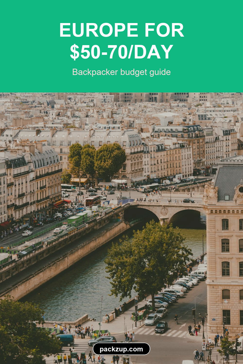 EUROPE FOR
$50-70/DAY