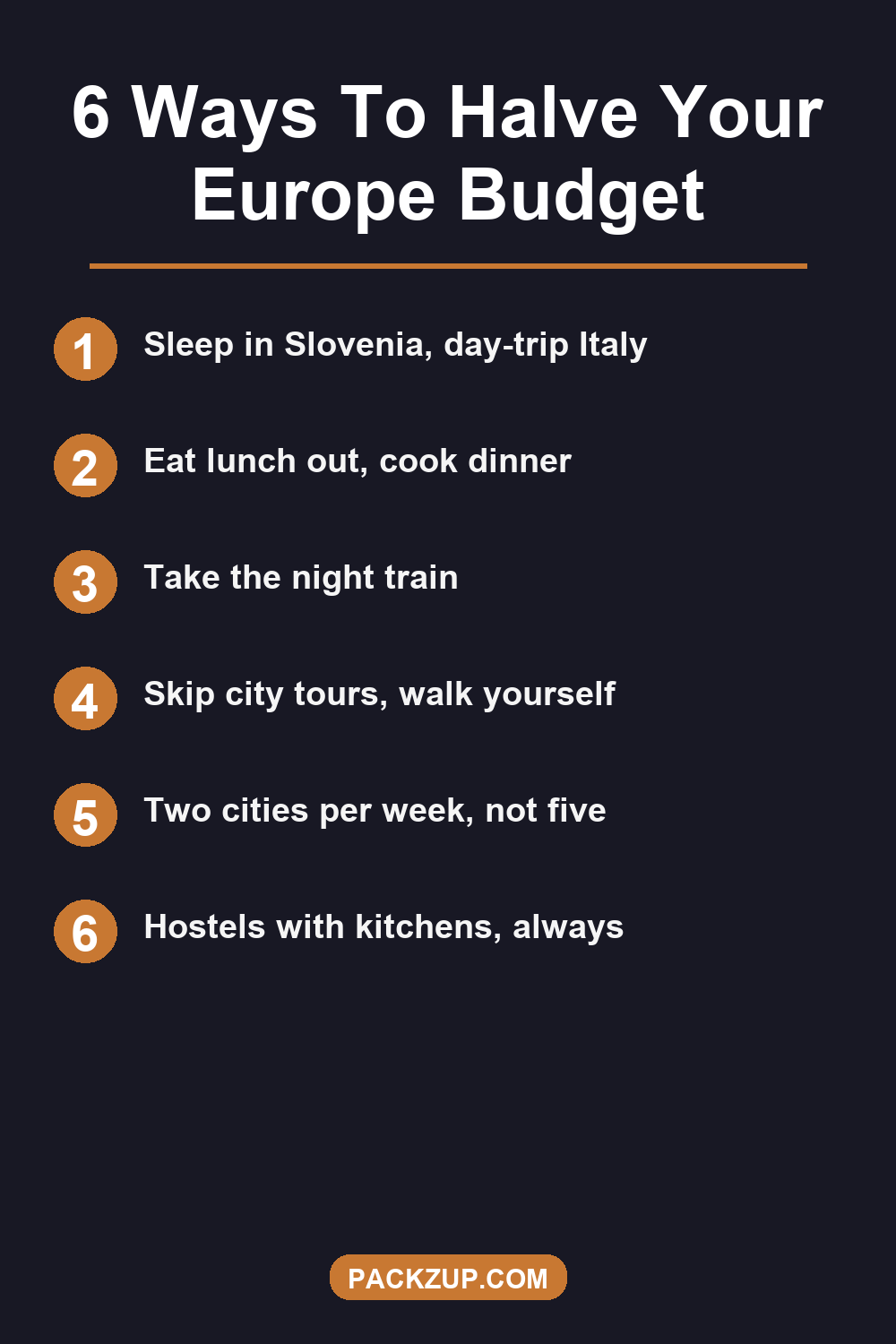 6 Ways To Halve Your Europe Budget
