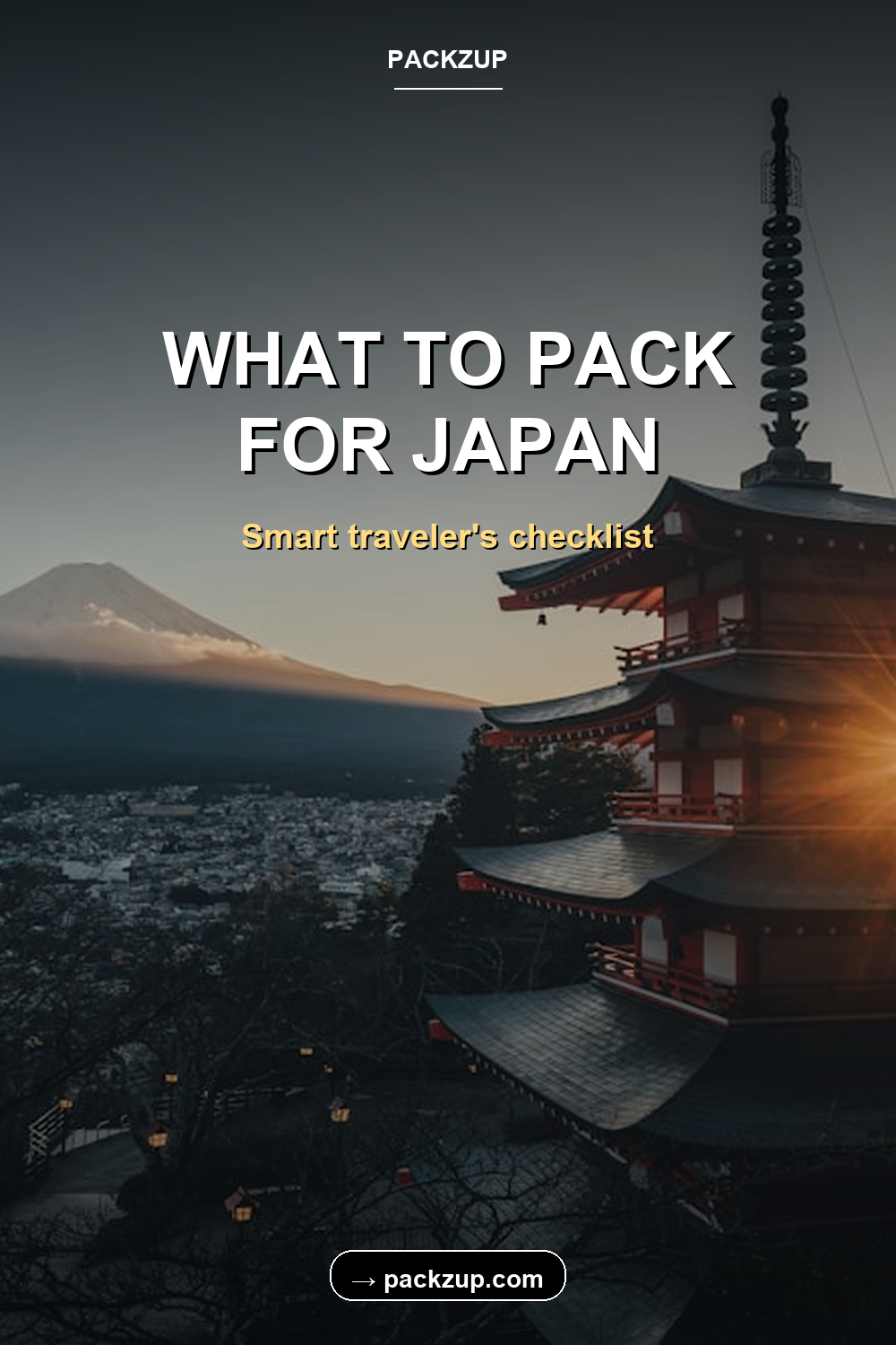 WHAT TO PACK
FOR JAPAN