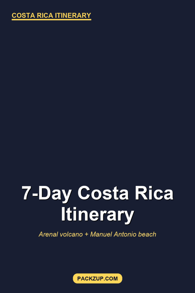 7-Day Costa Rica Itinerary for Americans (Arenal + Manuel Antonio)