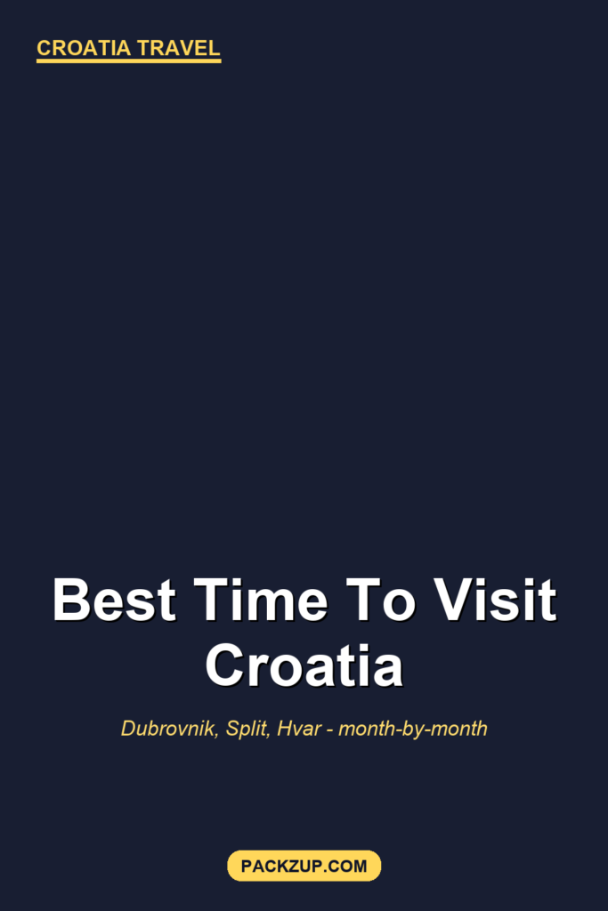 Best Time to Visit Croatia from USA (Month-by-Month)