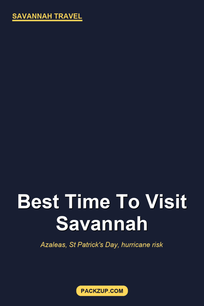 Best Time to Visit Savannah (Month-by-Month)