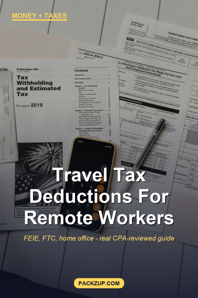 Travel Tax Deductions for Remote Workers (US Guide)