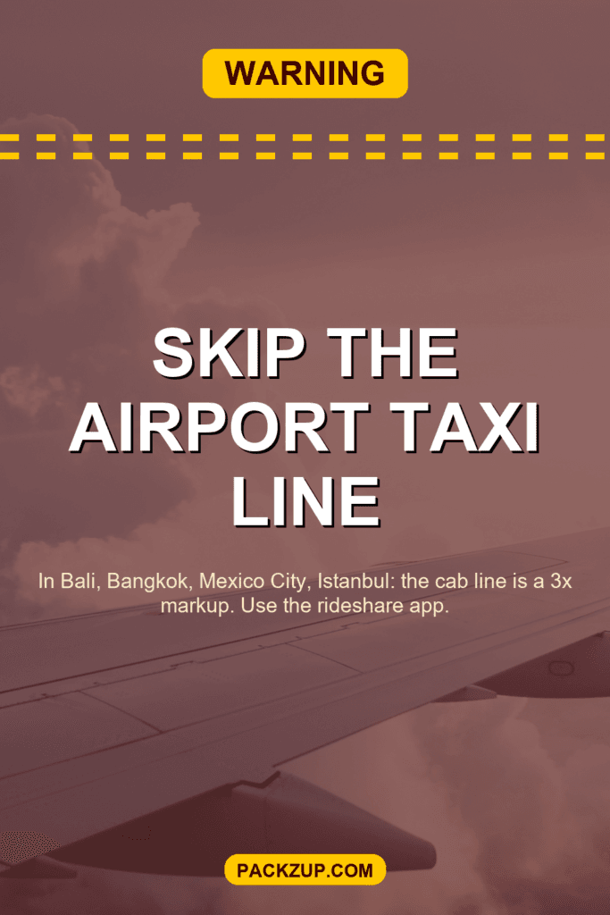 Pin Warn Airport Taxi