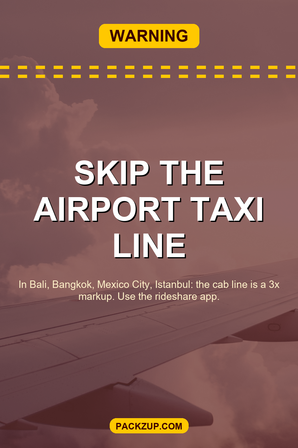 Skip the airport taxi line