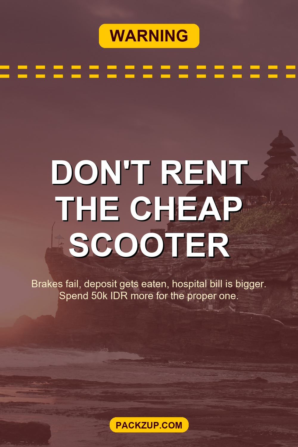 Don't rent the cheap scooter
