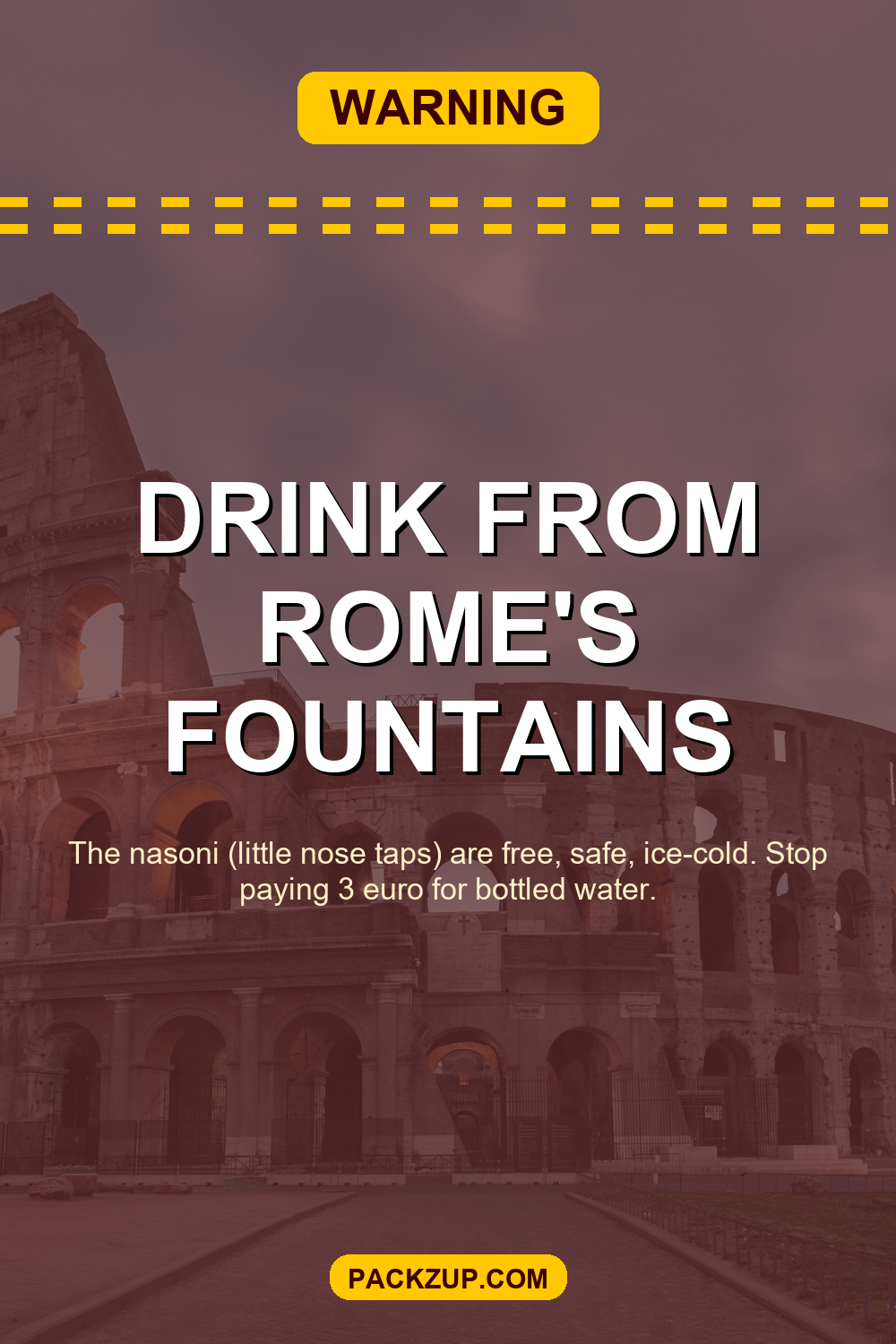 Drink from Rome's fountains