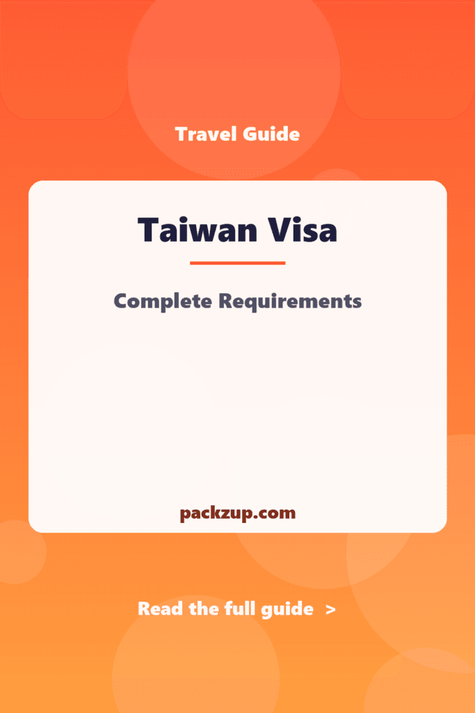 Taiwan Visa - Complete Requirements