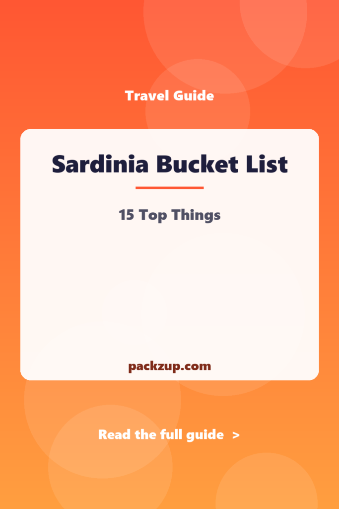 Sardinia Bucket List - 15 Top Things
