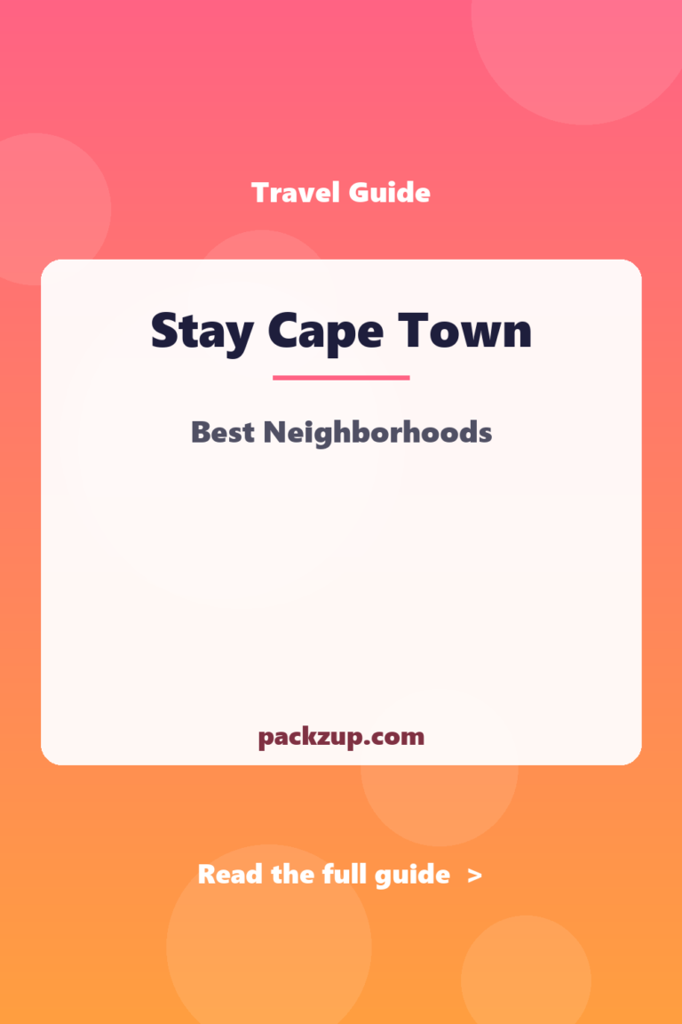 Where to Stay in Cape Town: Best Neighborhoods