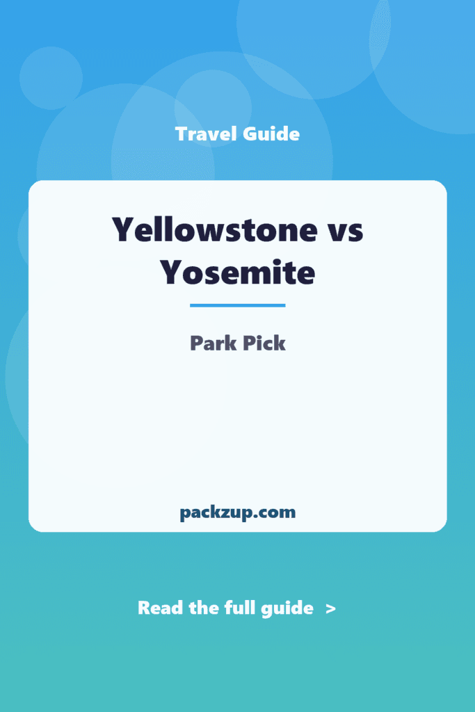 Yellowstone vs Yosemite - Park Pick