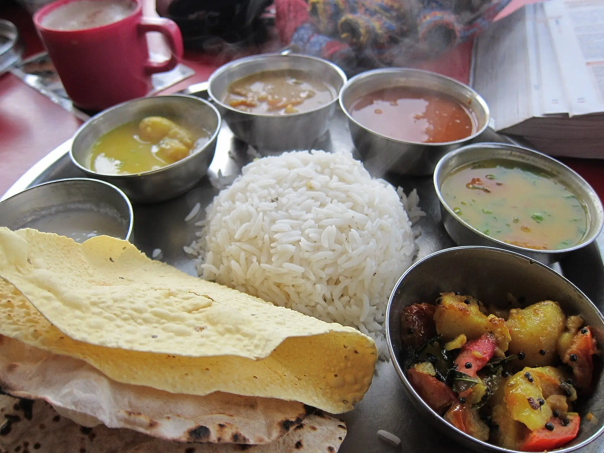 A classic Indian thali