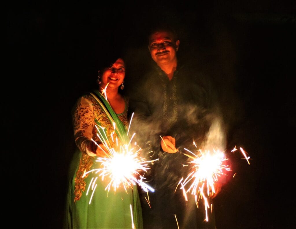 Diwali lights during peak season