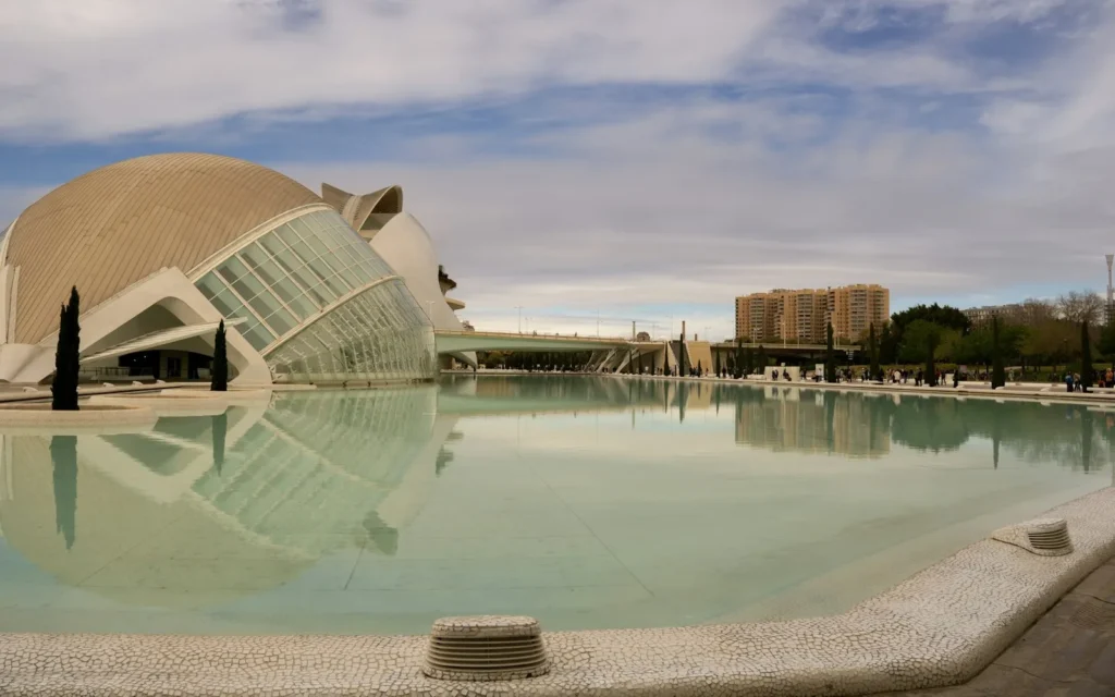 The futuristic City of Arts and Sciences in Valencia, Spain