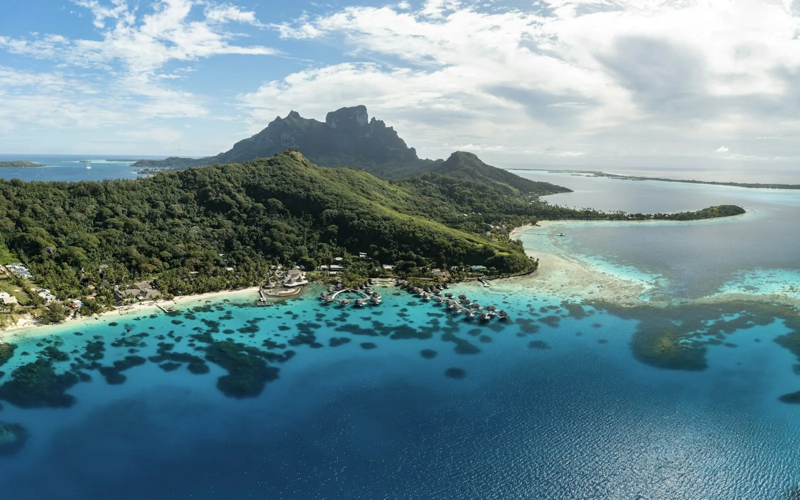 The turquoise lagoon and Mount Otemanu of Bora Bora, French Polynesia