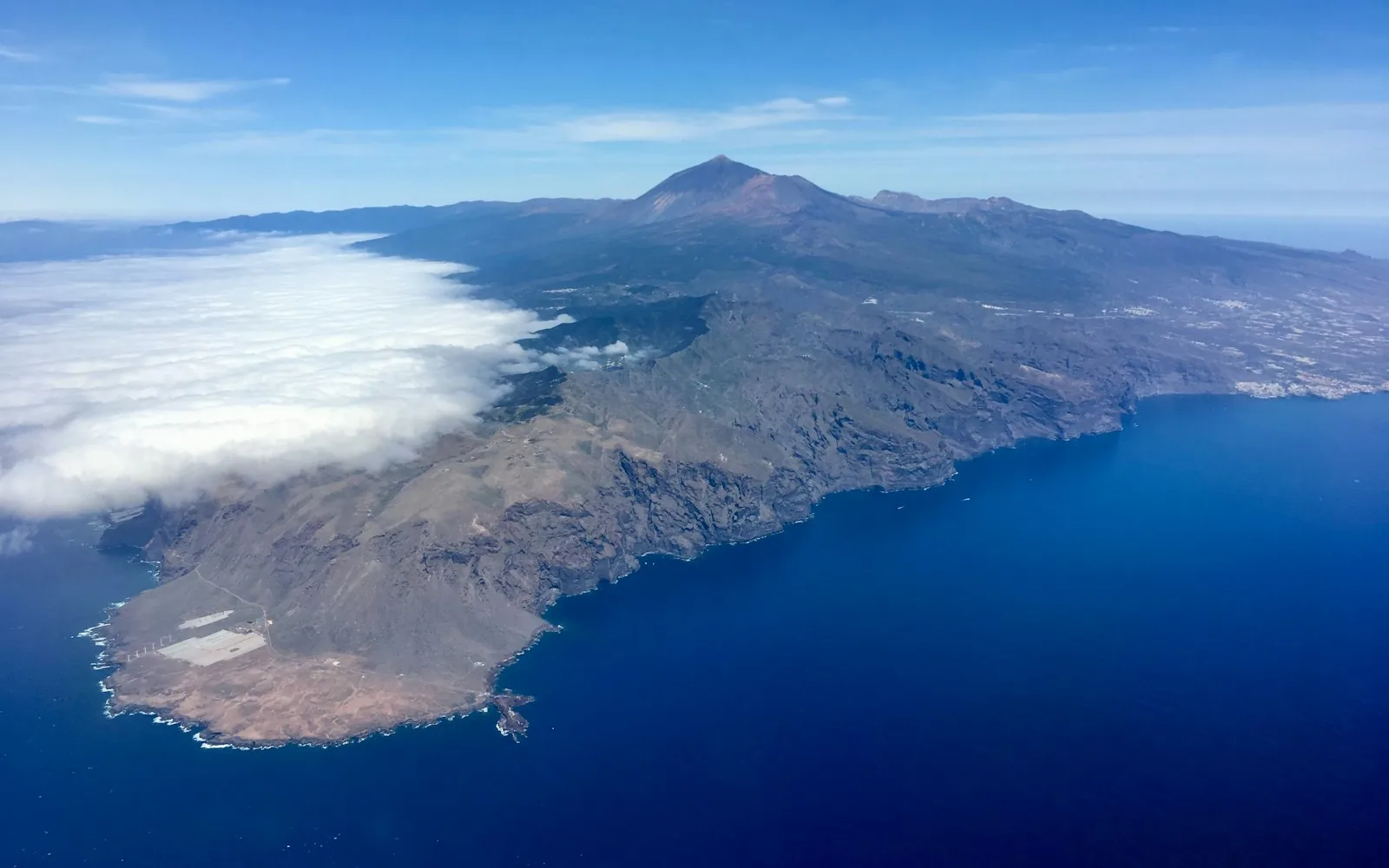 Mount Teide and the coast of Tenerife, Europe's winter-sun escape
