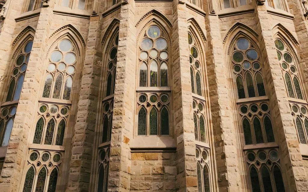 Gaudi's Sagrada Familia basilica in Barcelona, Spain