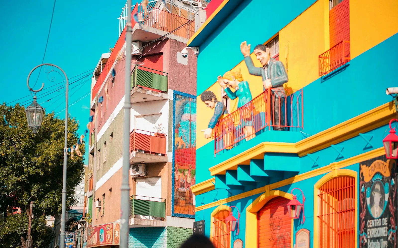 The brightly painted houses of Caminito in La Boca, Buenos Aires