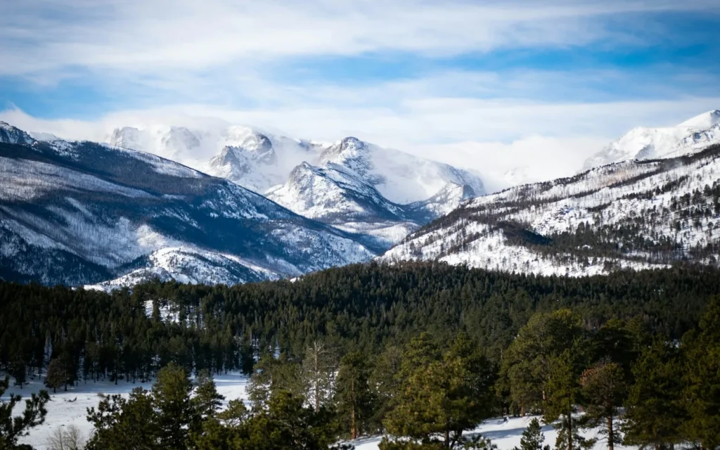 Snow-covered San Juan Mountains around Telluride, Colorado