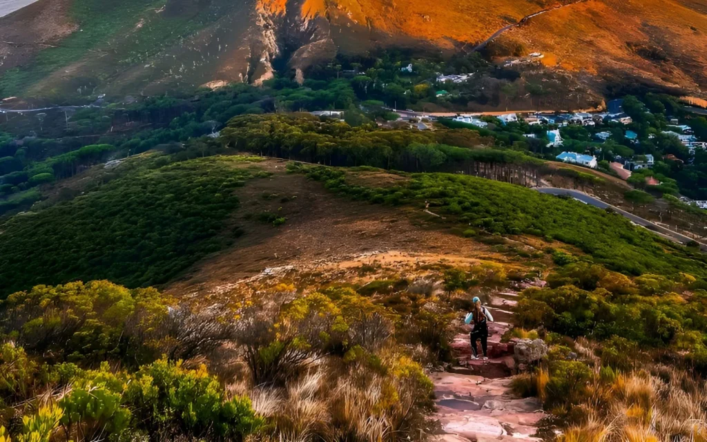 Sunset light on Lion's Head above Cape Town, South Africa