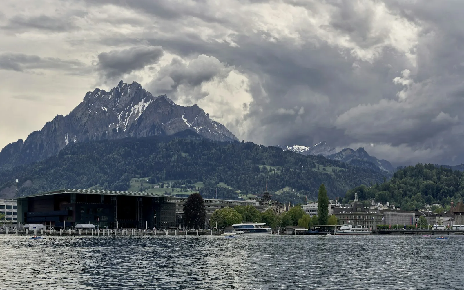 Lake Lucerne beneath Mount Pilatus, Switzerland